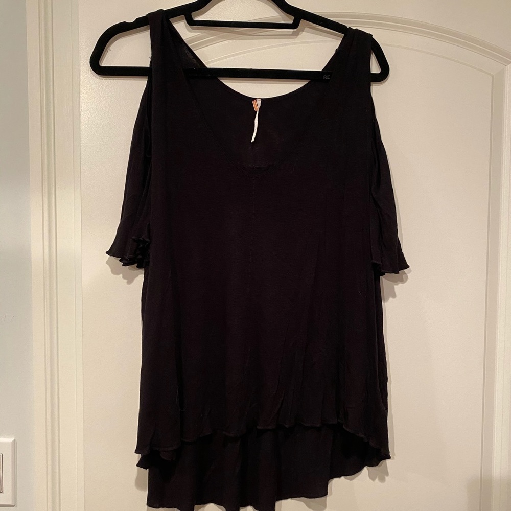 Free People Cold Shoulder T-Shirt
